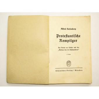 Propaganda Book door Alfred Rosenberg Protestantische Kompilger. Espenlaub militaria